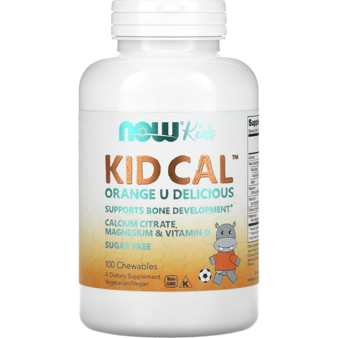 NOW KID CAL, Кальций для детей - 100 таблеток NS1233